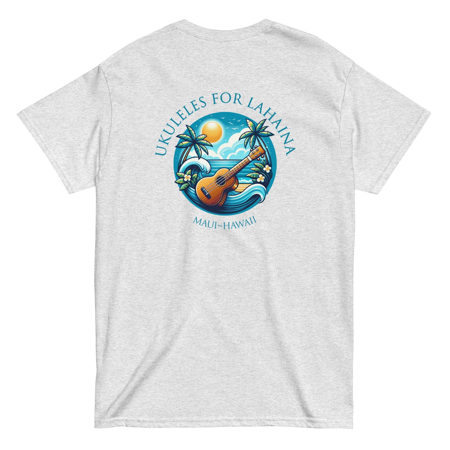 Ukuleles For Lahaina - Unisex Tee (Light)