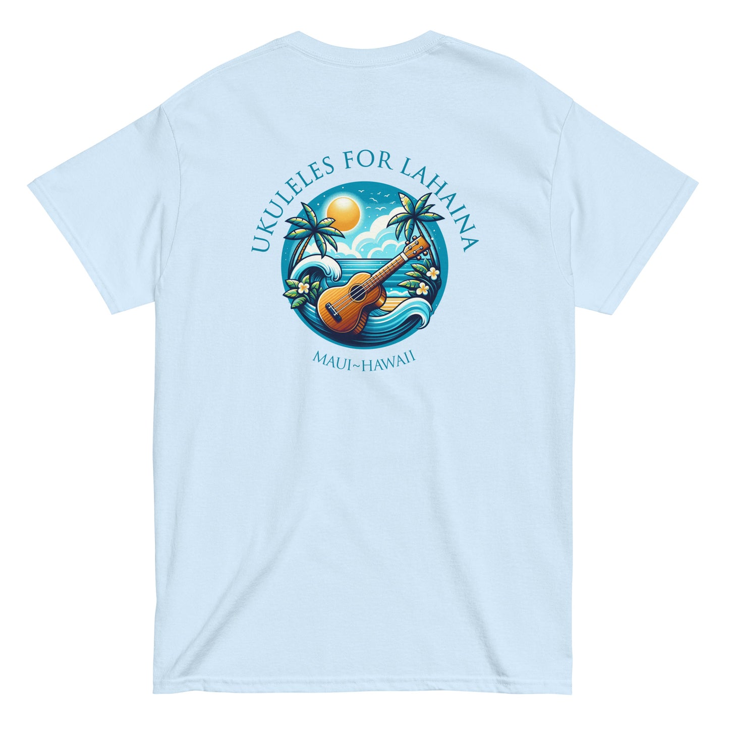 Ukuleles For Lahaina - Unisex Tee (Light)