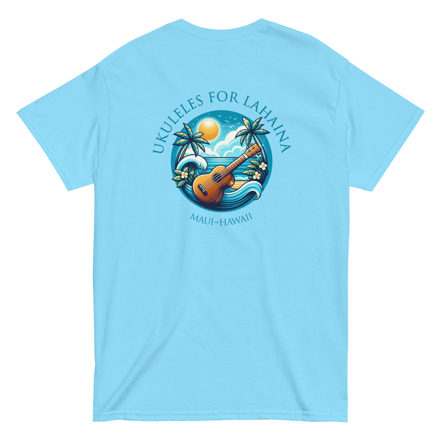 Ukuleles For Lahaina - Unisex Tee (Light)