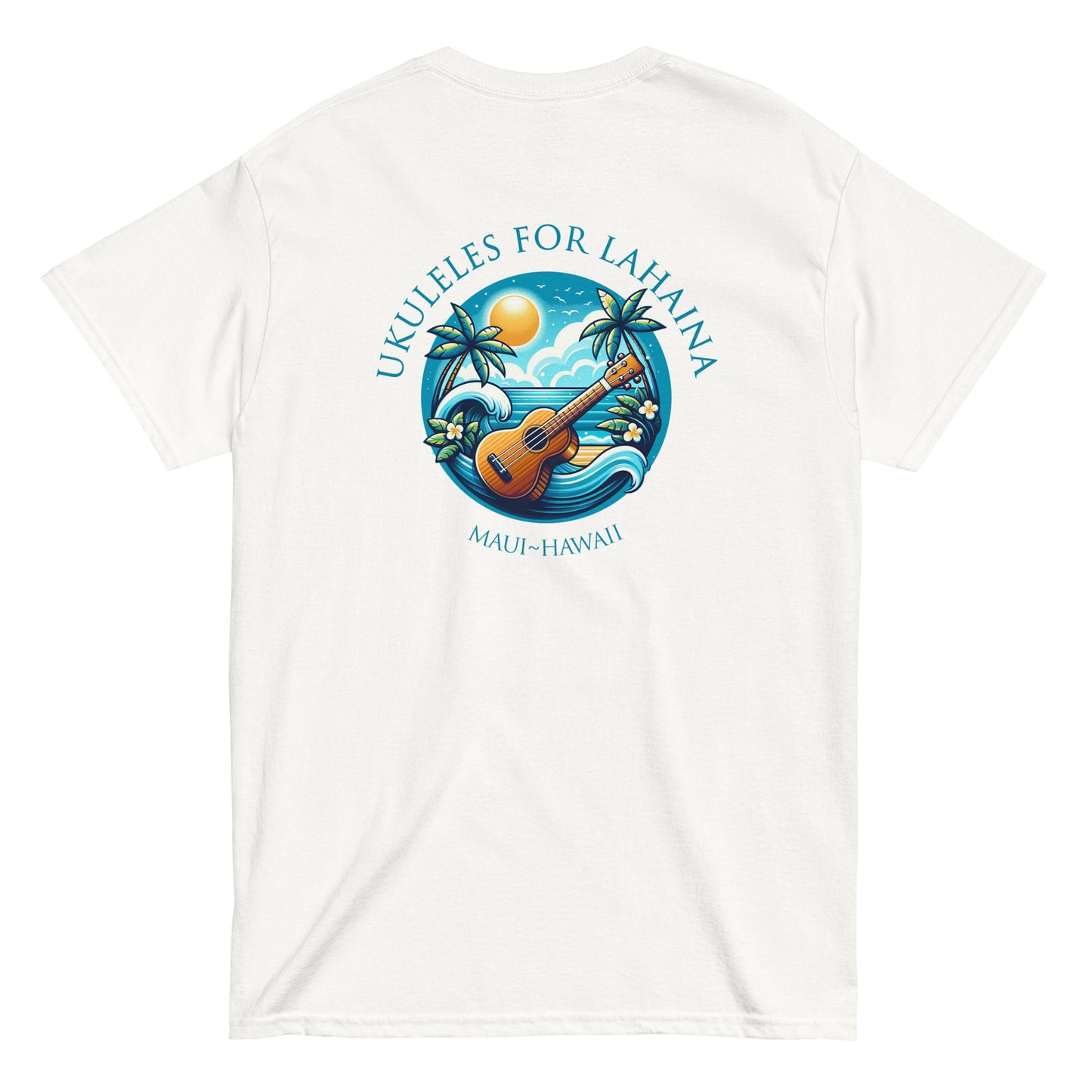 Ukuleles For Lahaina - Unisex Tee (Light)