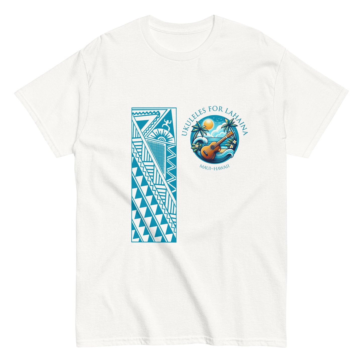 Ukuleles For Lahaina - Unisex Tee (Light)